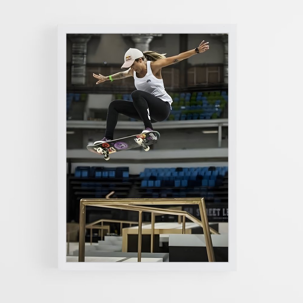 Poster Élan Aérien – affiche Skateboard (vue 3)